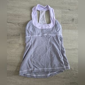 Purple/gray Lululemon workout tank
